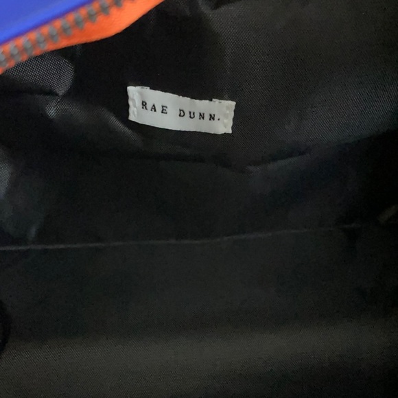 RAE DUNN DUDE BLUE DUAL SIDED TOILETRY POUCH BAG - Picture 8 of 10